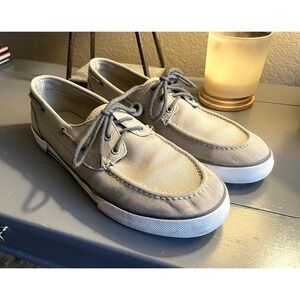 Polo Ralph Lauren Sander P Canvas‎ Top Sider Boat Shoe Size 13D